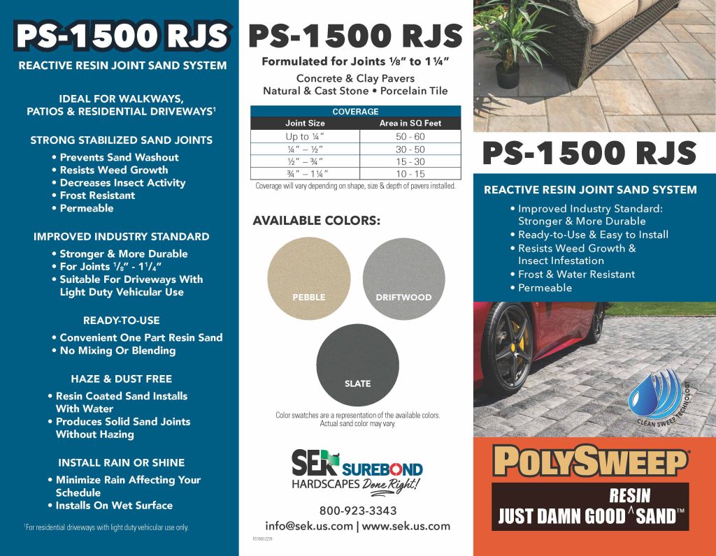 PS-1500 RJS | SEK SUREBOND | Hardscape Installation & Protection